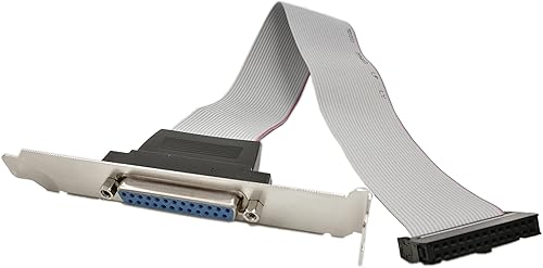 Miniatura 3 de DB25Adapter con soporte a IDC 26Pin Ribbon Cable, sinloon placa base placa de ranura paralelo Panel DB-25hembra a 26Pin IDC Socket cable plano