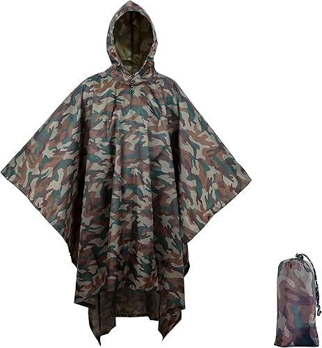 3-en-1 Poncho Pluie Imperméable à Usage Multiple, Léger et Séchage