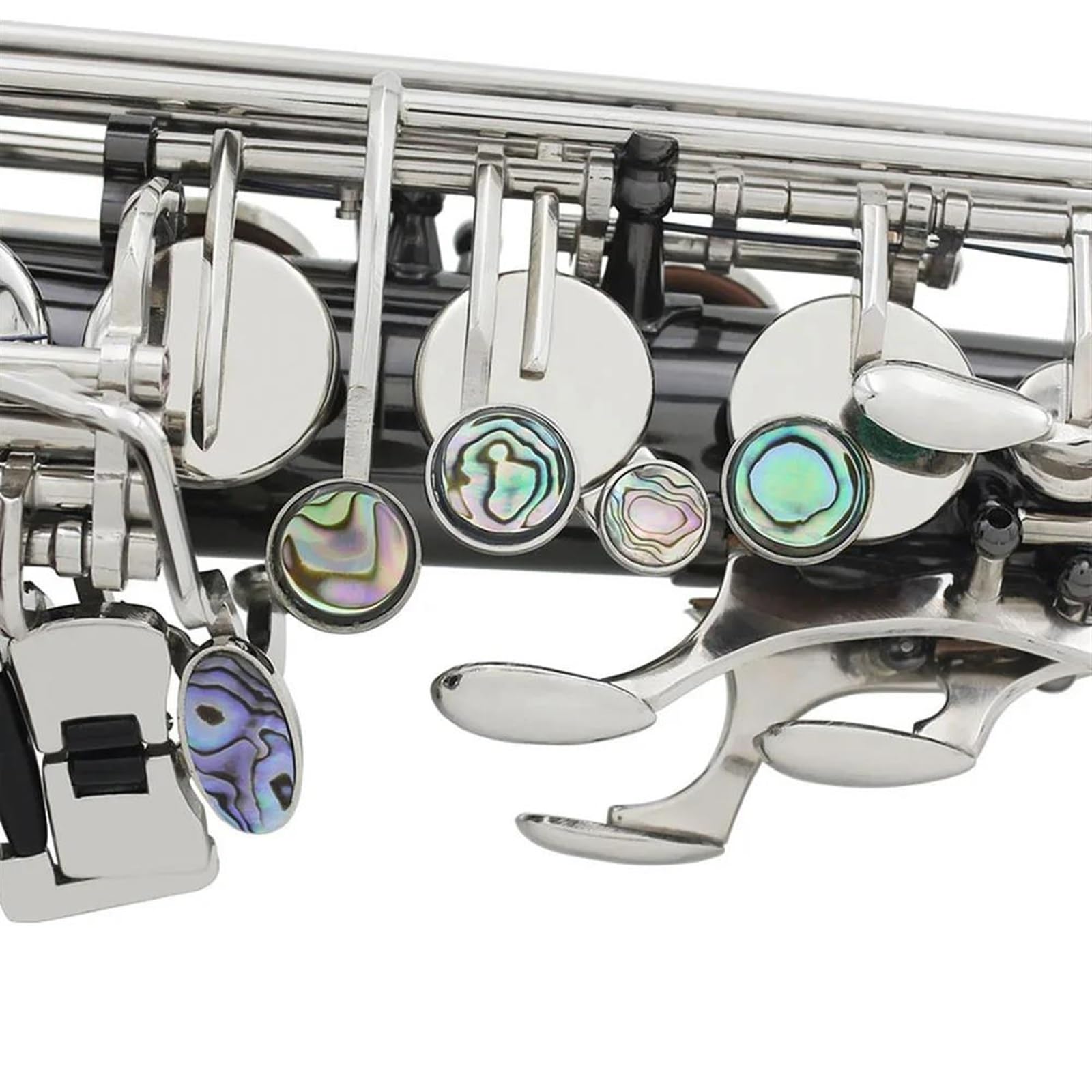 Saksofon Saksofon altowy Eb profesjonalny instrument dęty drewniany saksofon z czarnego niklu z paskiem na futerał ustnik Instrument muzyczny (Color : Black Nickel Plated)