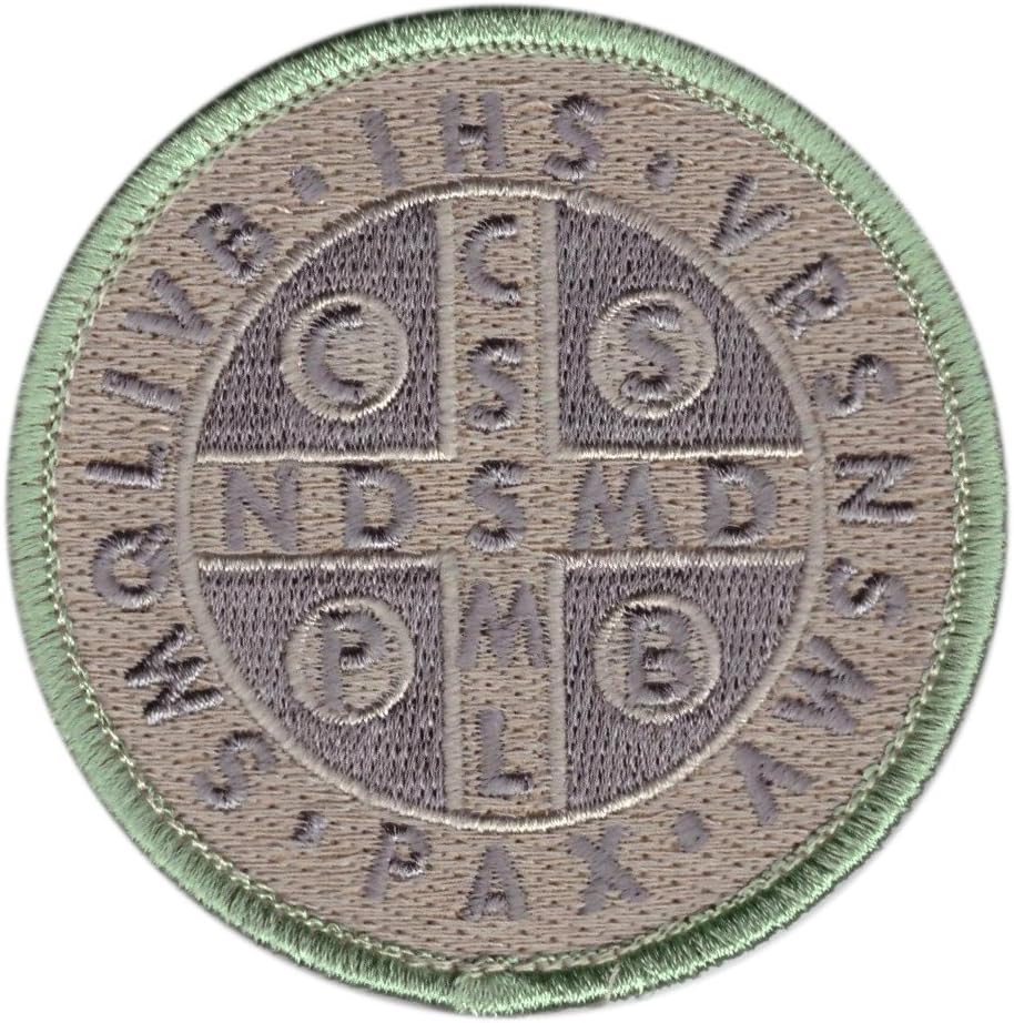 Hook Multitan St. Benedict Cross Medal Christian Patch SB03