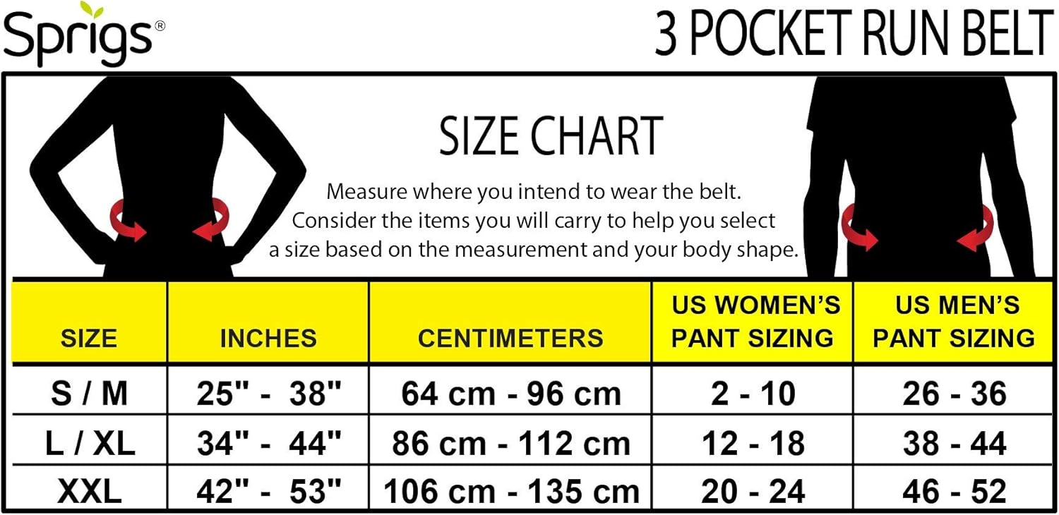 3 Pocket Adjustable Running Belt Waist Pack, Fanny Pack For Working Out With Sweat Resistant Backing, Holds All iPhone Models - Image 8