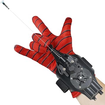 SUIZU Web Shooters, Spider Silk Launcher for Kids - USB Charging, Rope Launcher - Can Grab Small Objects