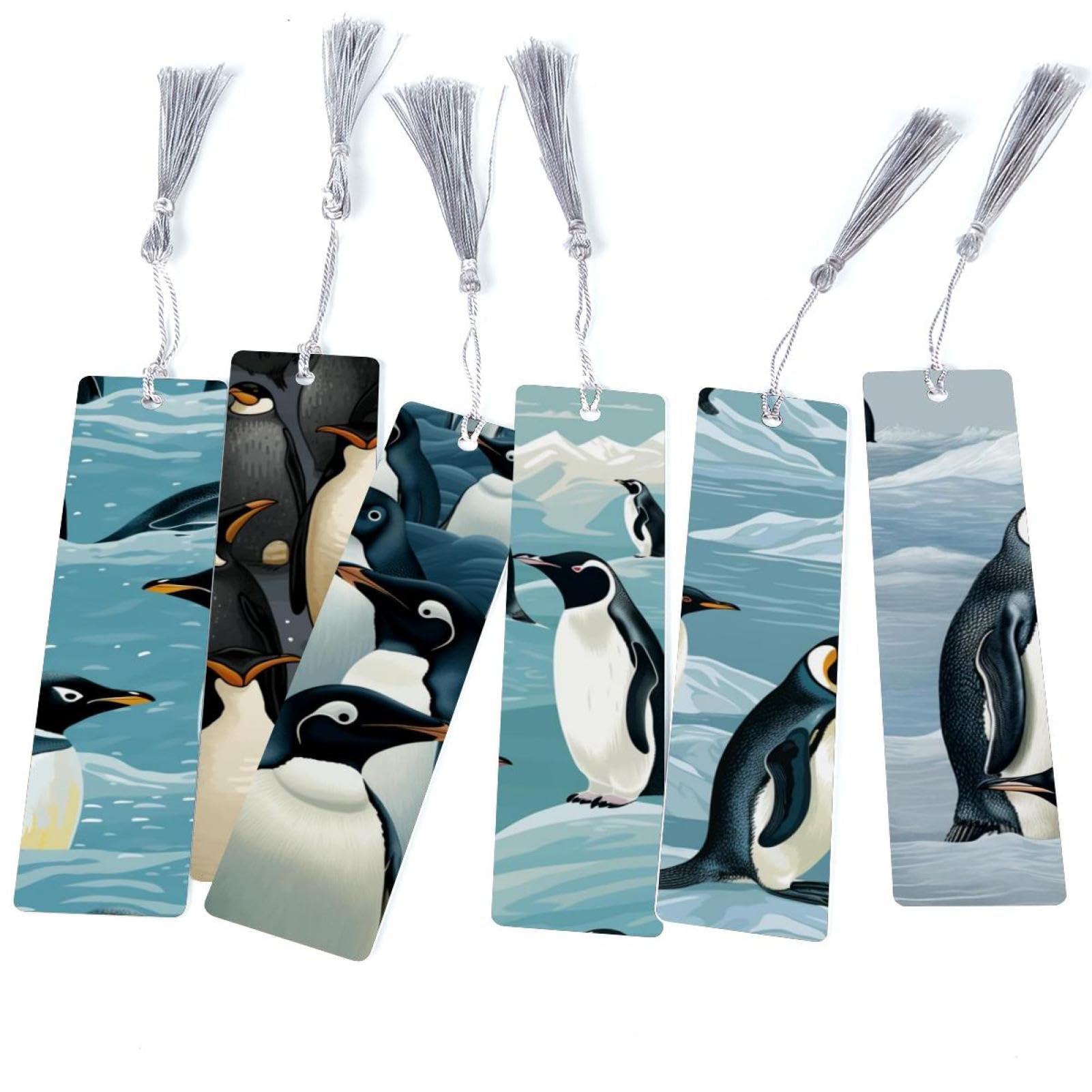 Marque-pages pingouin mignon accessoire de lecture livre broché - 8