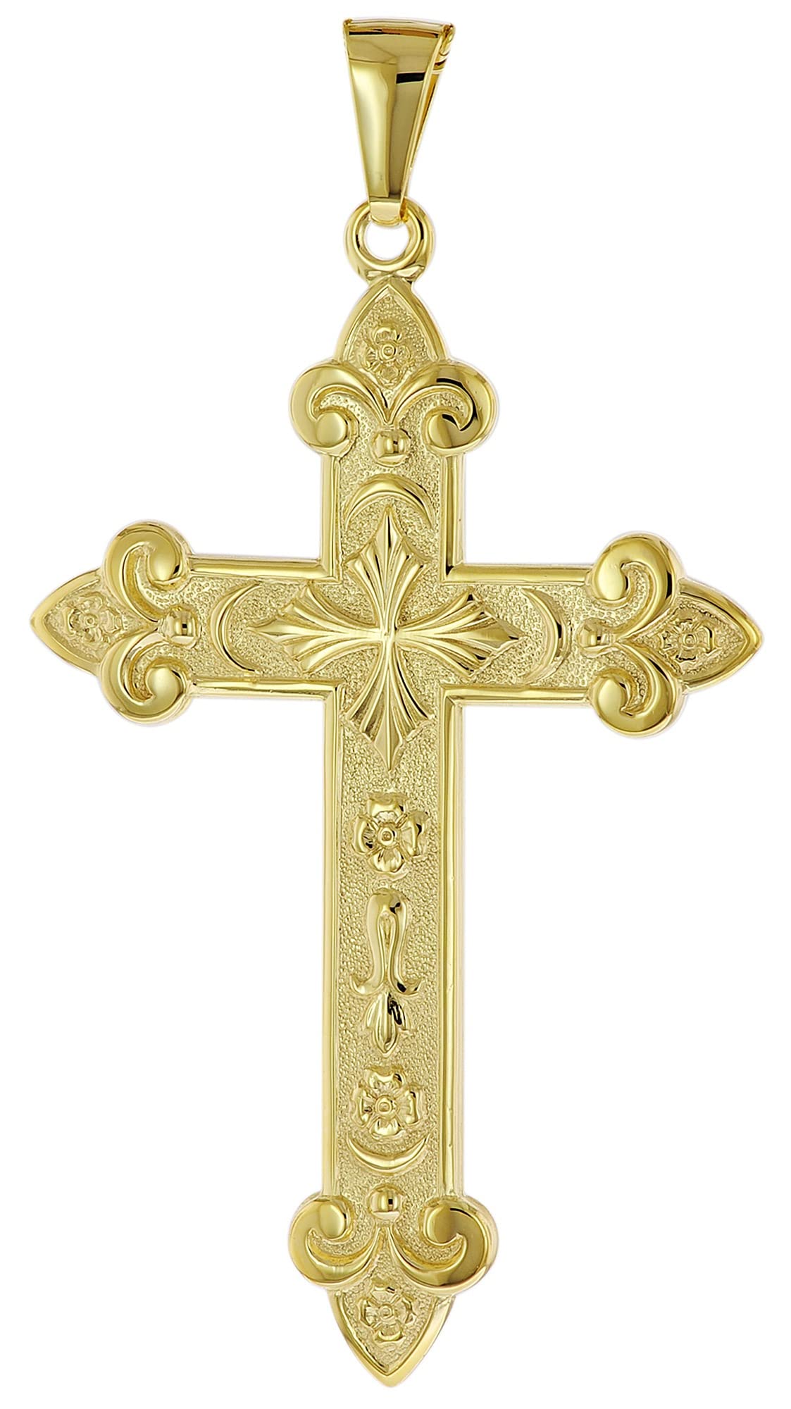 trendor Kreuz-Anhänger Gold 333 (8 Karat) 50 x 33 mm 51996
