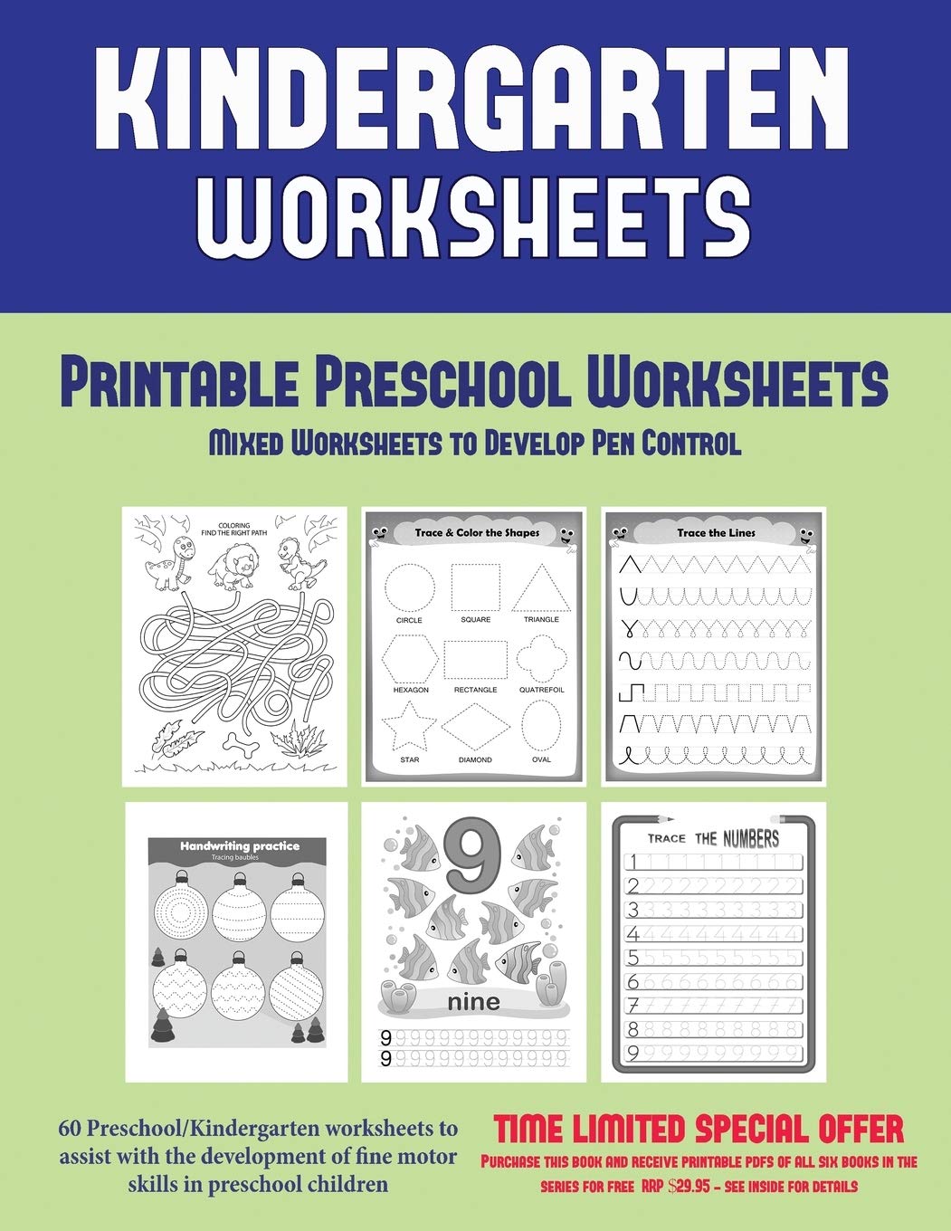 Buy Printable Preschool Worksheets Mixed Worksheets To Develop Pen 
