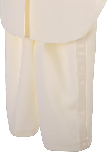 Miniatura 4 de Dressy Daisy Conjunto de 5 piezas de esmoquin para bebé niño pequeño, traje de vestido formal para caballero, traje de boda, negro, blanco, marfil