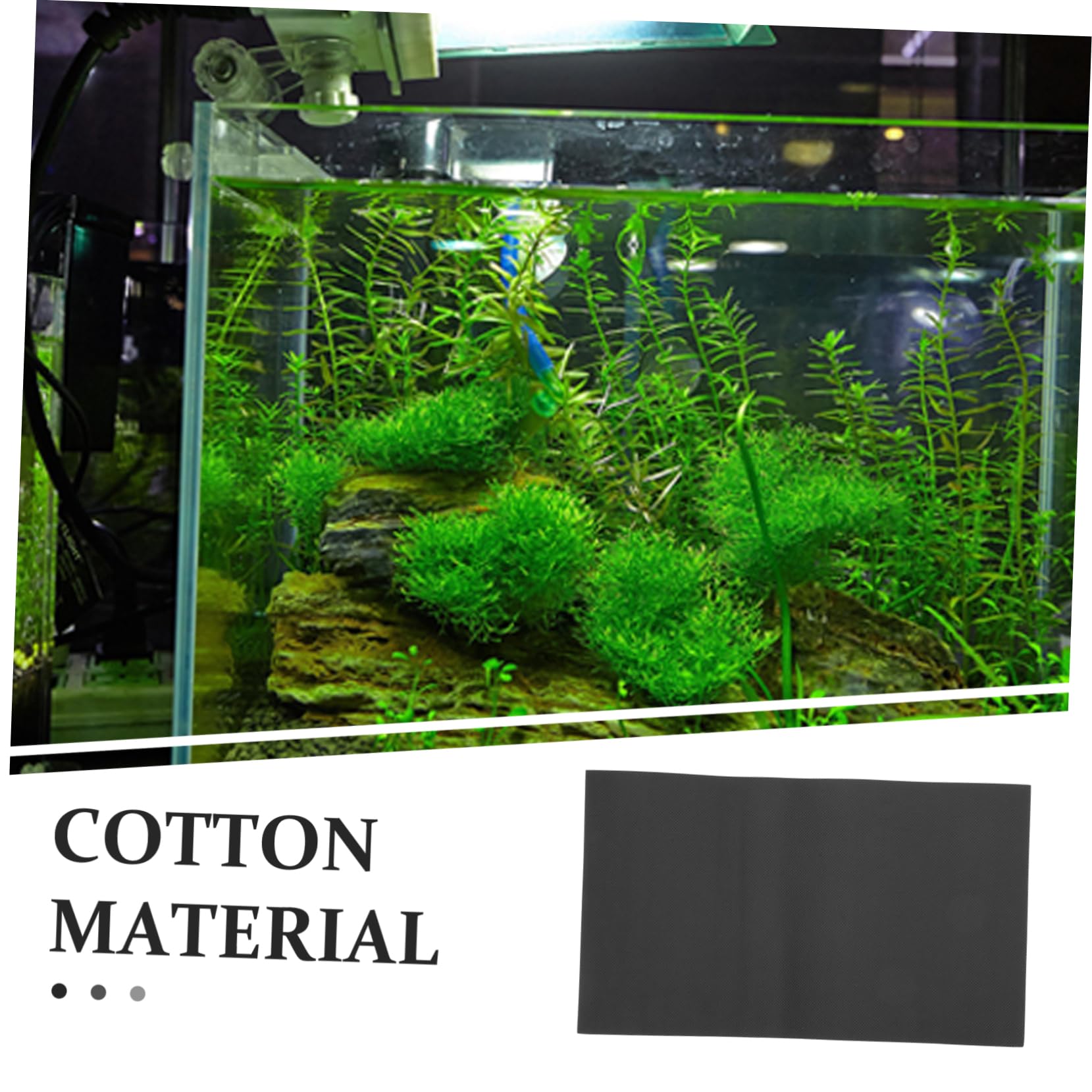 INOOMP Tapis pour Aquarium Protecteur Mousse Non Black Coton