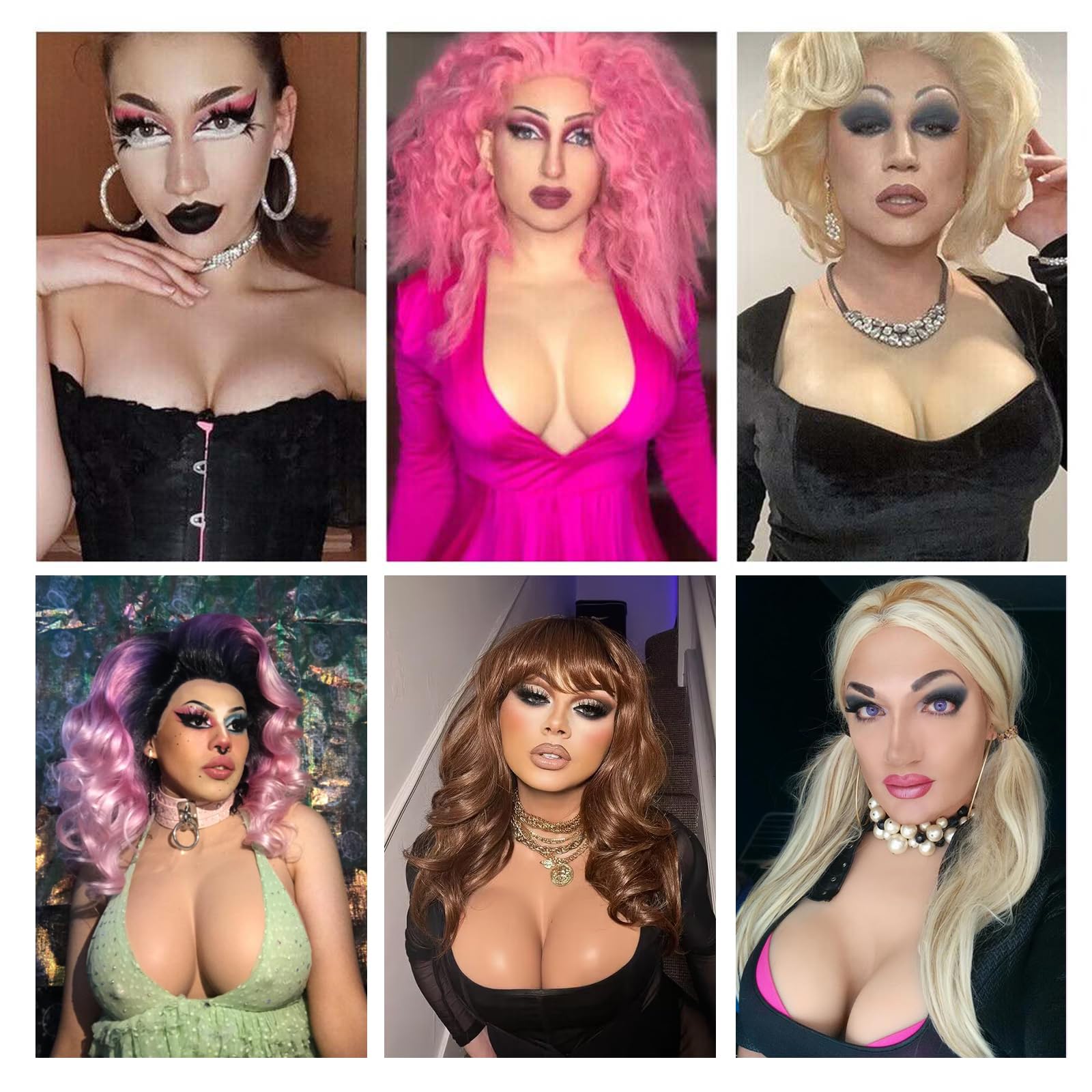 Seni in silicone per crossdresser, finto pettorale con coppa di fiore, forma del seno per crossdresser Drag Queen Cosplay