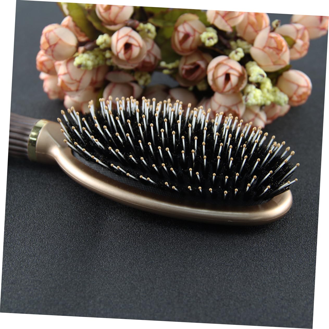 FRCOLOR 2 Cepillos De Pelo Para Hombres Y Mujeres Con Cerdas De Jabalí Para Peinados Lisos Y Rizados.