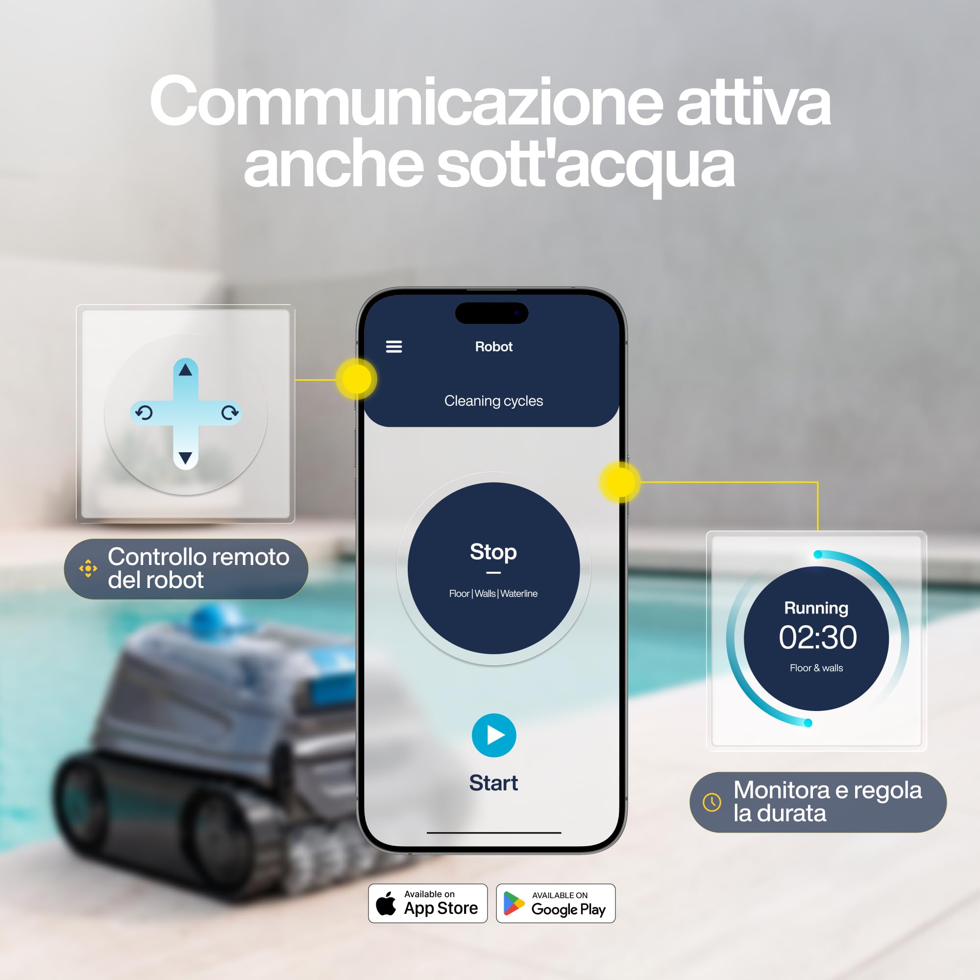 Zodiac CNX 40 iQ. Robot Pulitore di Fondo con Cavo. App. Piscine fino a 72 m²