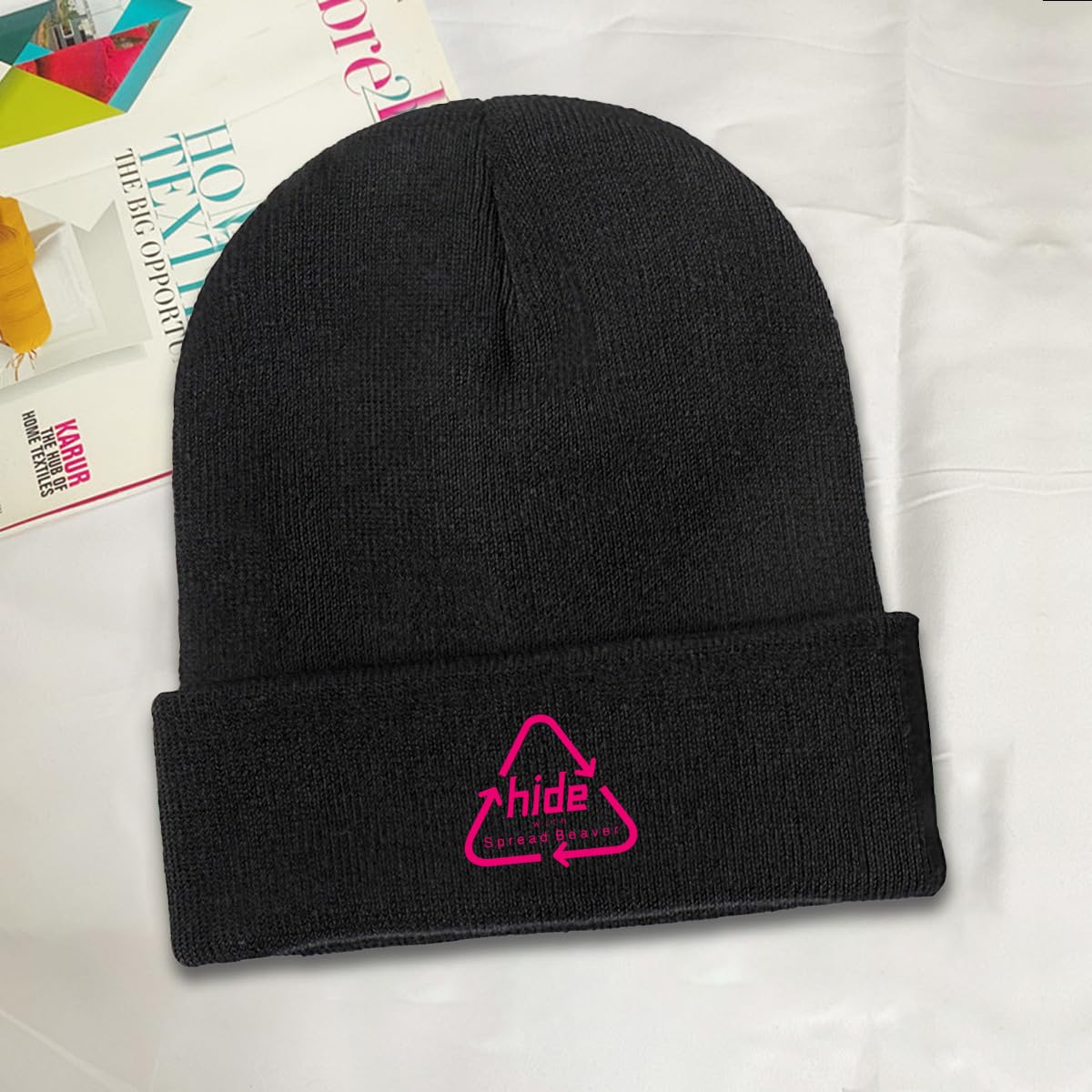こびー hideニットキャップ X-JAPAN hide コスプレ ニットキャップ ビーニー ニット帽 未使用