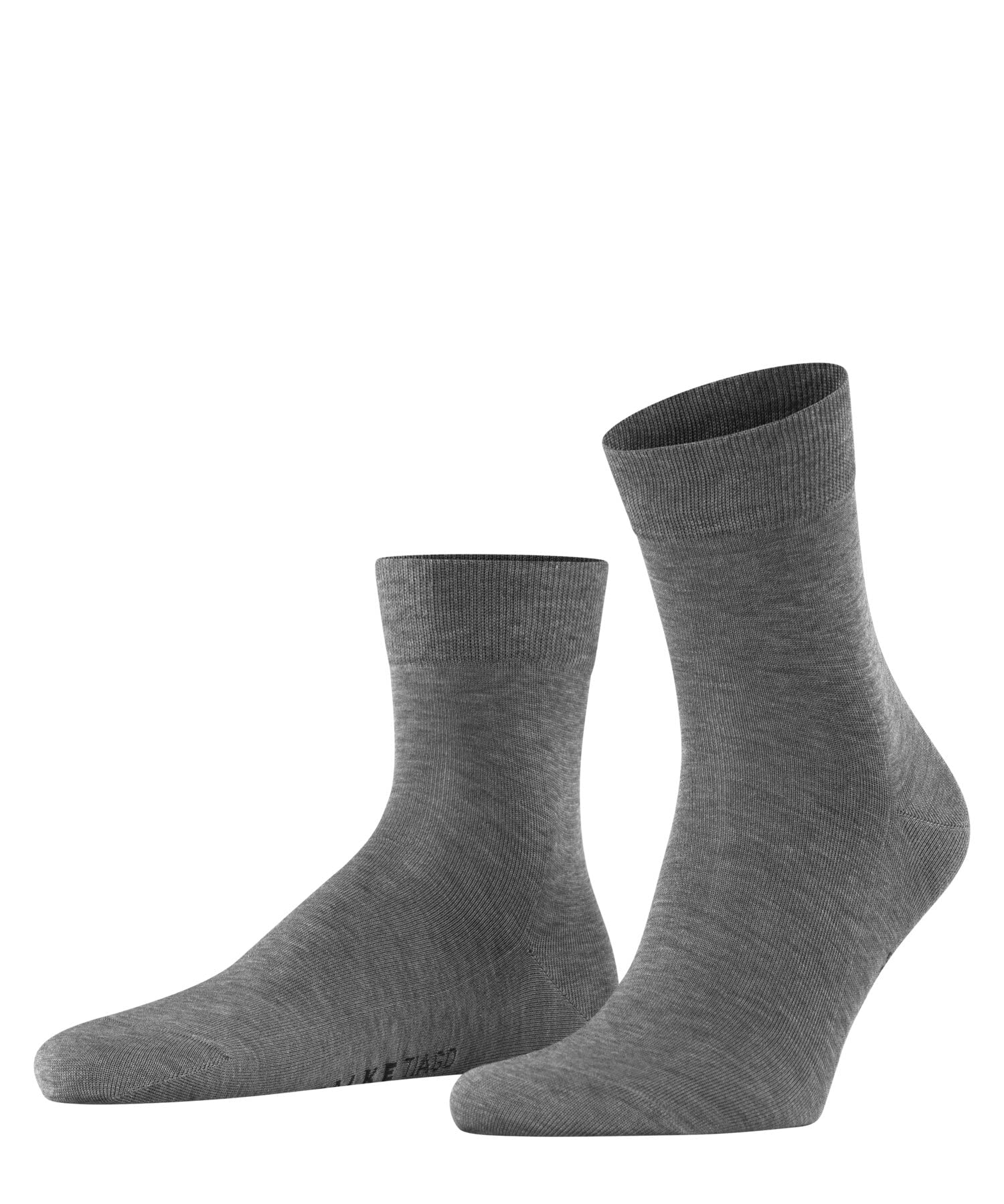 FALKE Men's Tiago M Sso Fil D'Écosse Cotton Plain 1 Pair Socks, Grey Steel Melange 3165, 7-8