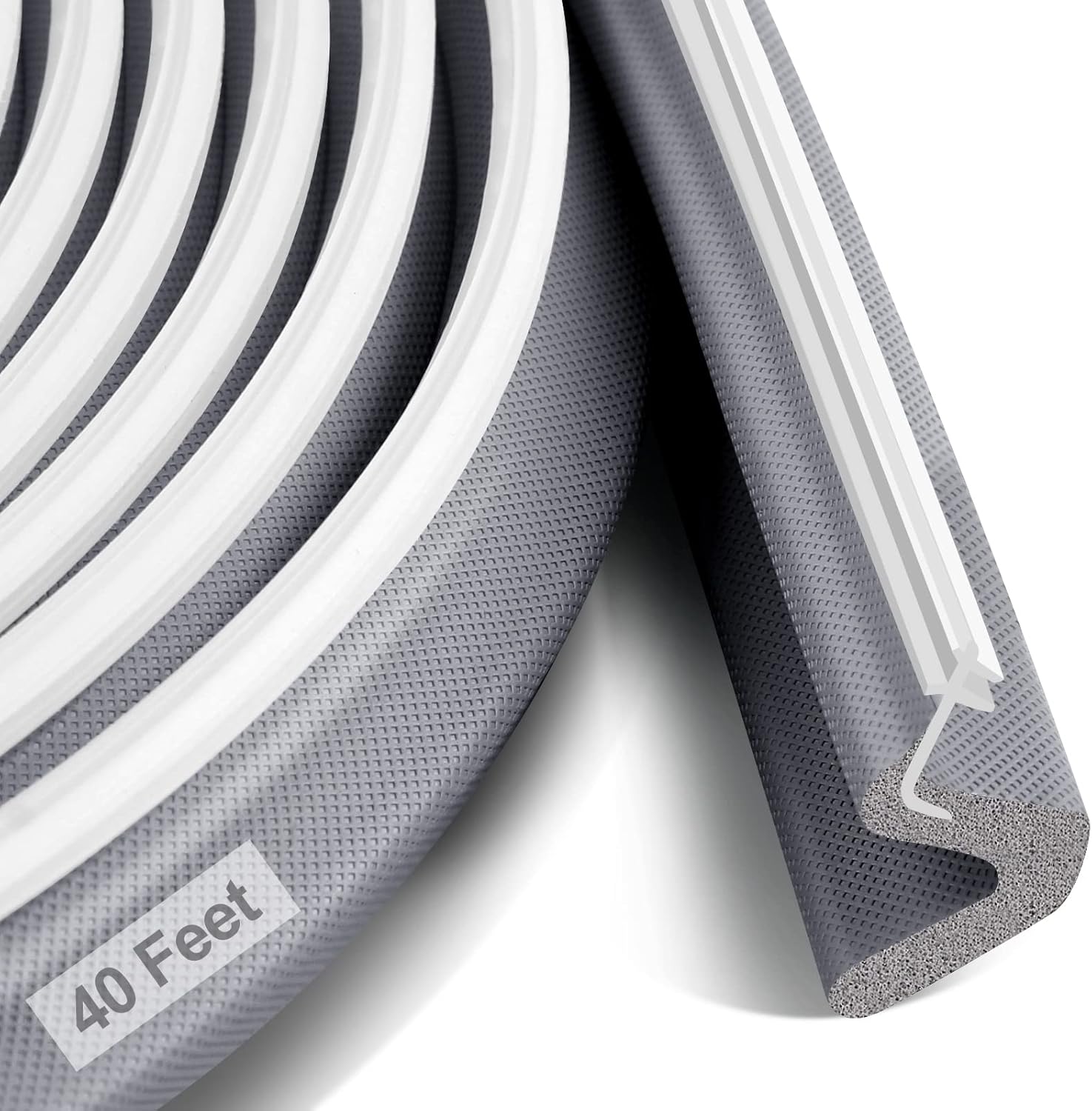 40 Feet Door Weather Stripping, Kerf Weather Stripping for Doors