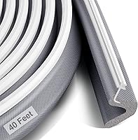 Vista 8 de Tira de sellado para puerta, tira de sellado de puerta, tira larga de aislamiento para puerta para espacios grandes, fácil de cortar a medida