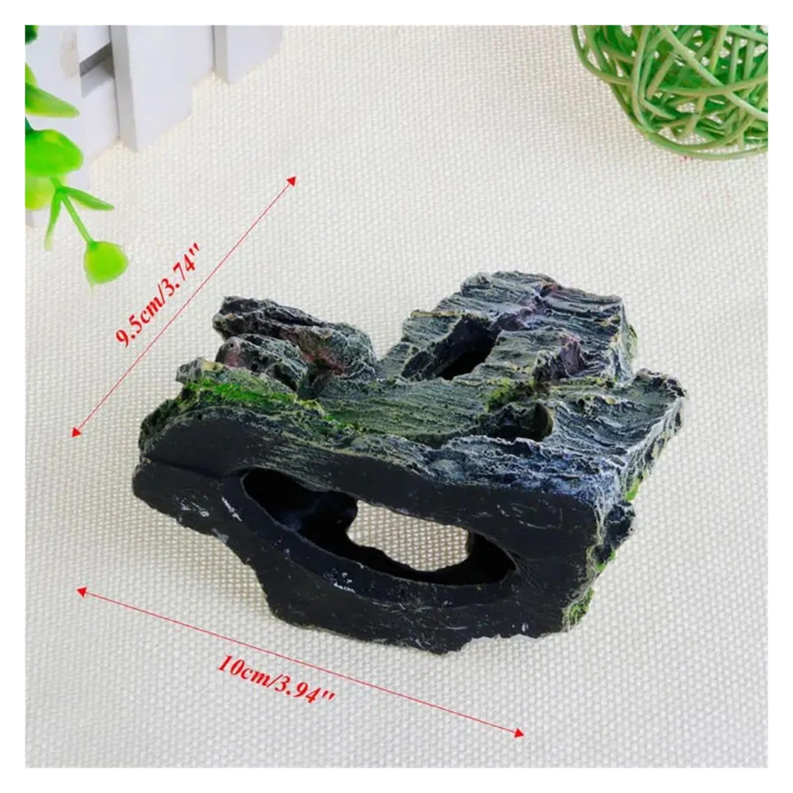 3 pezzi di roccia for acquario Mountain View Per Decorazione | Cave Tree Bridge Fish Tank Ornament Rockery Decor