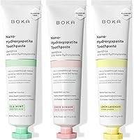 Vista 29 de Pasta dental sin flúor Boka - Nano hidroxiapatita, remineralizante, para dientes sensibles, blanqueadora - Recomendada por dentistas para cuidado