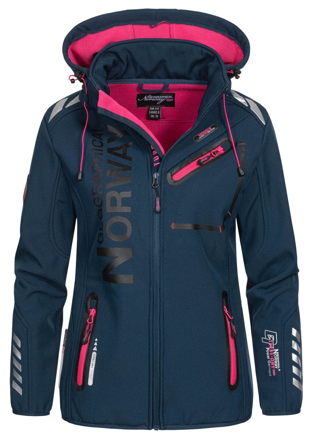 Geographical Norway Women's Marine - Softshell Blue Xxl, Xxl
