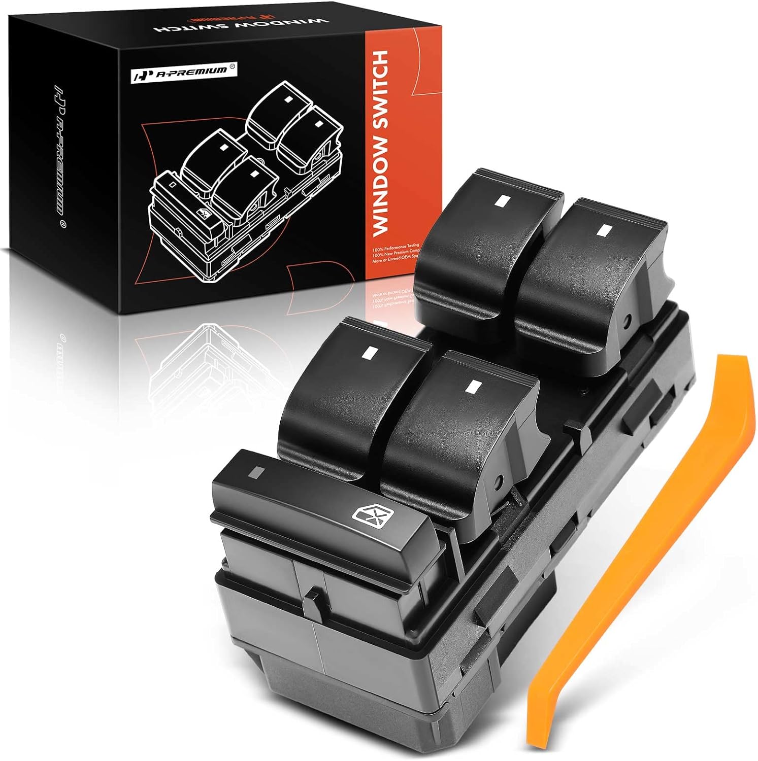 A-Premium Driver Side Power Master Window Switch Compatible with Chevy Traverse 2009-2017, Silverado 1500 2007-2013, HHR & GMC Sierra 2500HD 3500 HD, Replace OE# 20945129, 25789692, 25951963