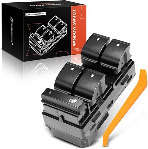 A-Premium Interruptor de ventana Power Master del lado del conductor compatible con Chevy Traverse 2009-2017, Silverado 1500 2007-2013, HHR y GMC