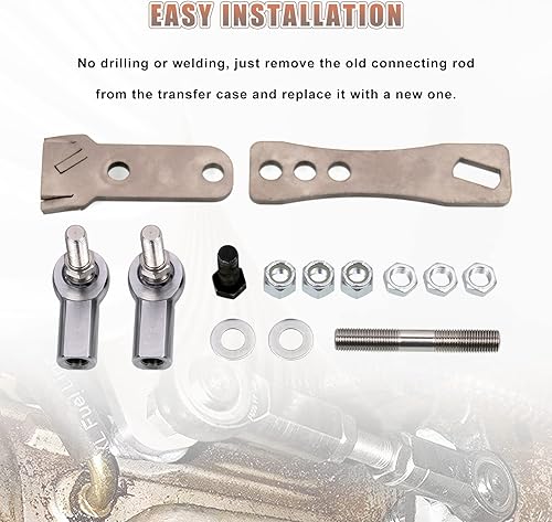 Miniatura 4 de RULLINE Kit de enlace de caja de transferencia Componentes de caja de transferencia Accesorios compatibles con Jeep para Cherokee XJ para Comanche