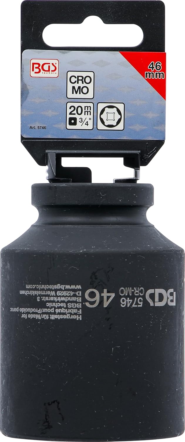 BGS 5746 | Impact Socket Hexagon, deep | 20 mm (3/4") Drive | 46 mm