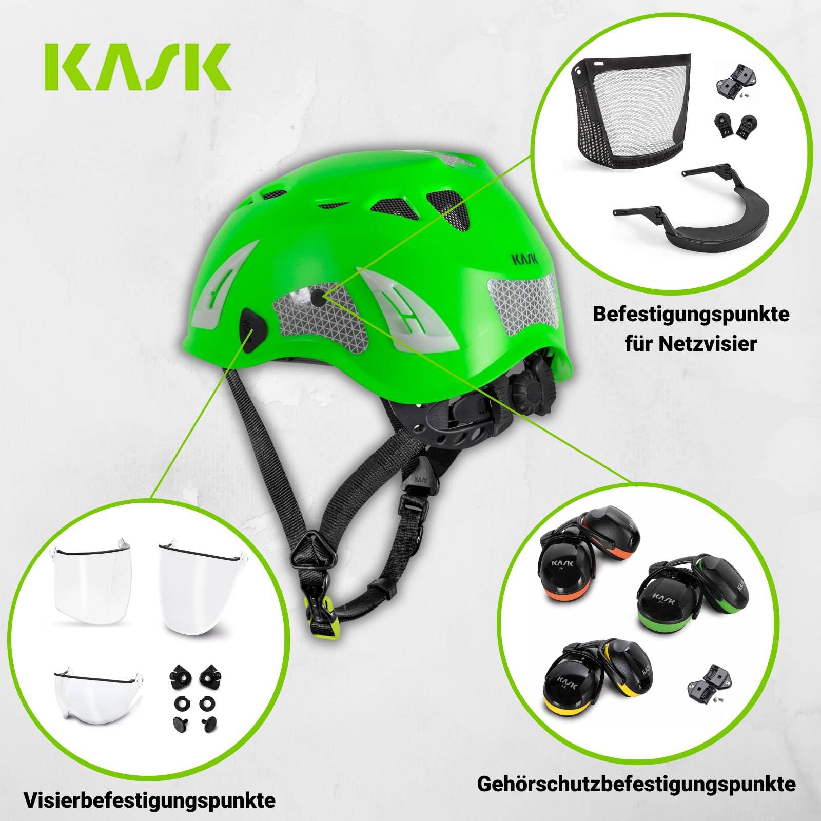 KASK Superplasma PL HiViz 2.0 kask ochronny, kask do wspinaczki górskiej, rozmiar 51-62 cm, uniwersalny, regulowany