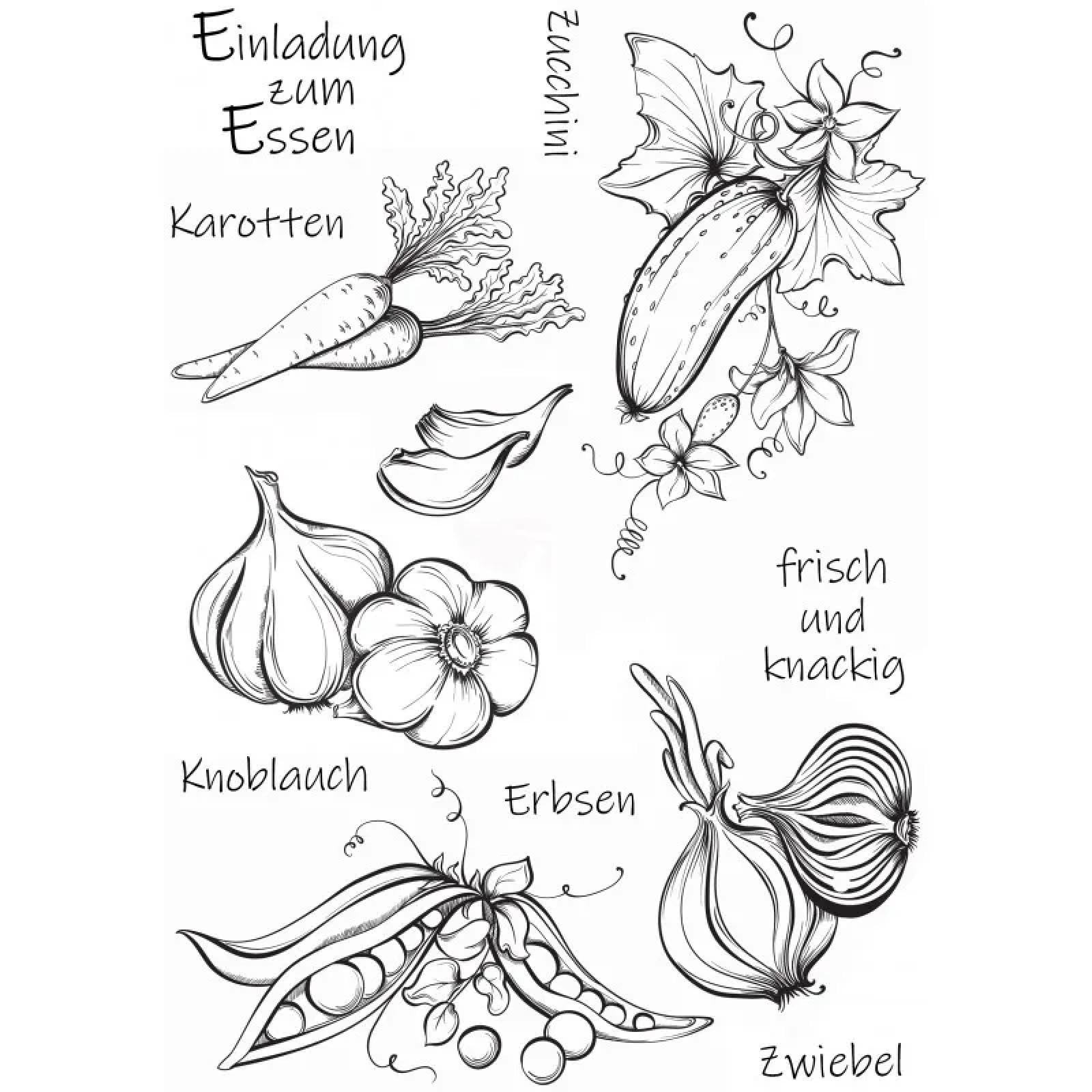 Hofaluyusun Clear Stamps,15X20cm Vegetables Transparent Clear Silicone Stamp Seal For Scrapbook Photo Album Decoration Crafts Sheets