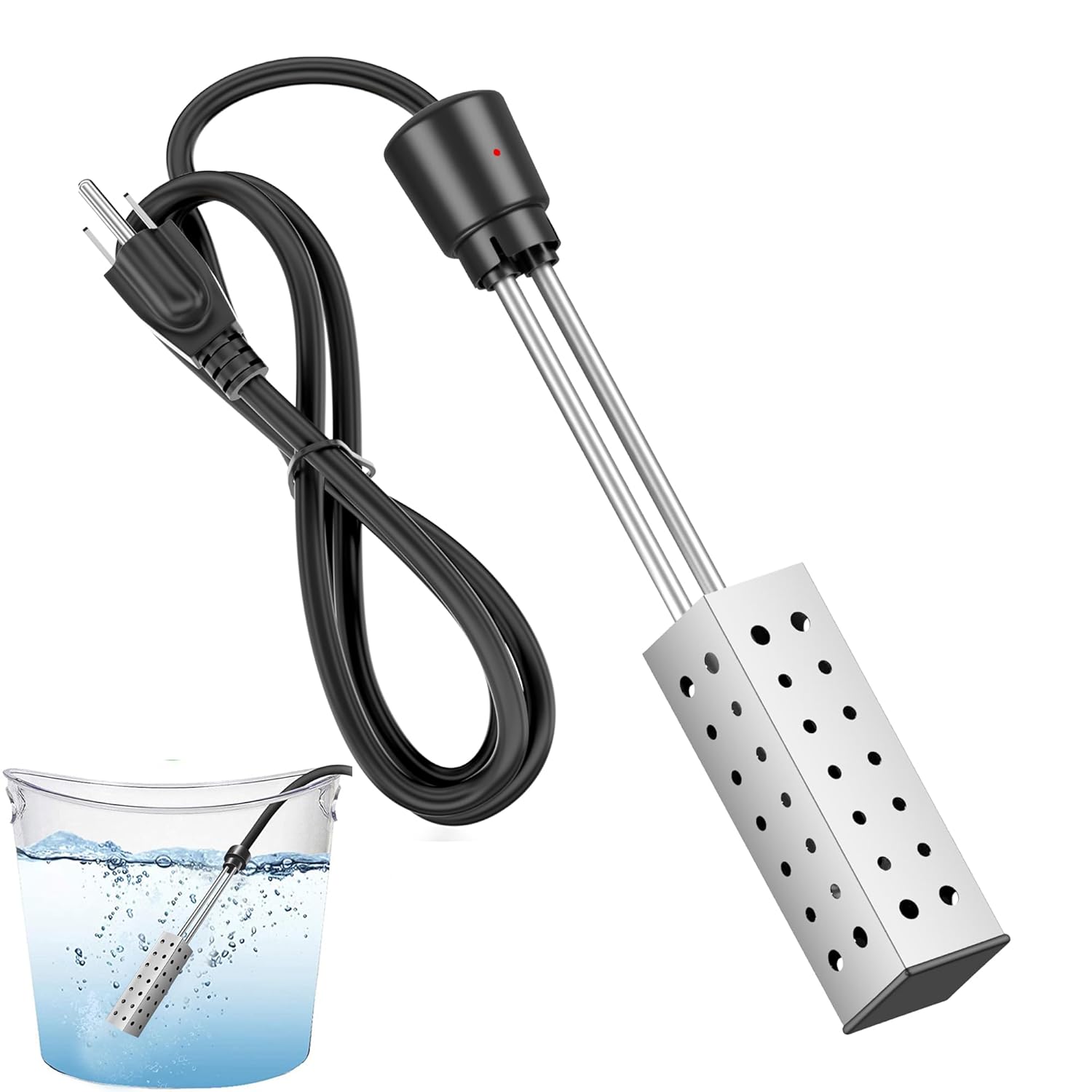 AISPAMA Immersion Water Heater for Bathtub, 5 Gallon Bucket