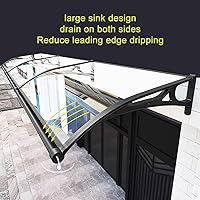 Vista 2 de Toldo para puerta delantera al aire libre, toldo de ventana con fregadero grande, toldo para puerta de casa, silencioso, escalable, exterior a