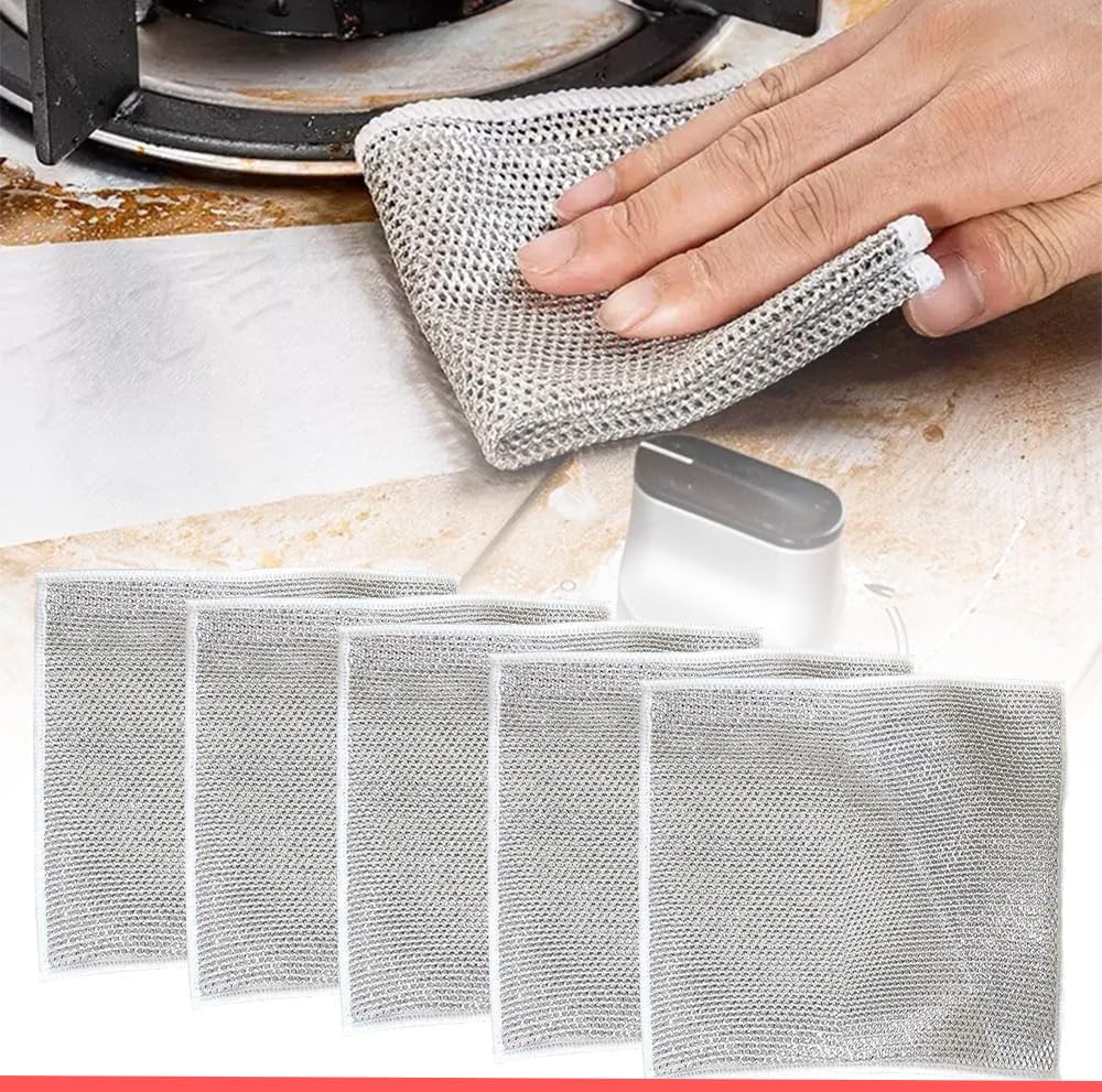 See full amazon price history chart for WEZOSHINET► 2PCS Wire Dishwashing Rags for Wet and Dry Stainless Steel Dishcloth Double Layer Scrubber Non-Scratch Wire Dishcloth. (Silver) WEZOSHINET► 2PCS Wire Dishwashing Rags for Wet and Dry Stainless Steel Dishcloth Double Layer Scrubber Non-Scratch Wire Dishcloth. (Silver) (B0CWVJ1PW6) Amazon Price History, Amazon Price Tracker