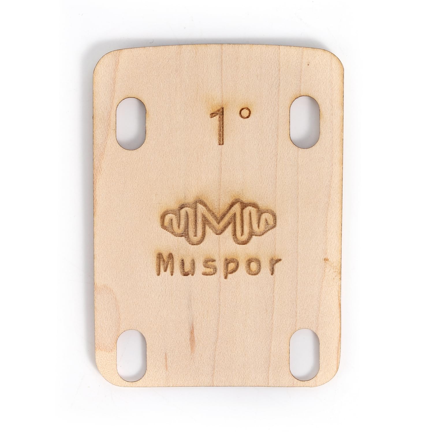 RuiJOTWAT 3 PCS Guitar Neck Shims Shim Solid Maple Wooden, Shaped 1 Degree - Image 3
