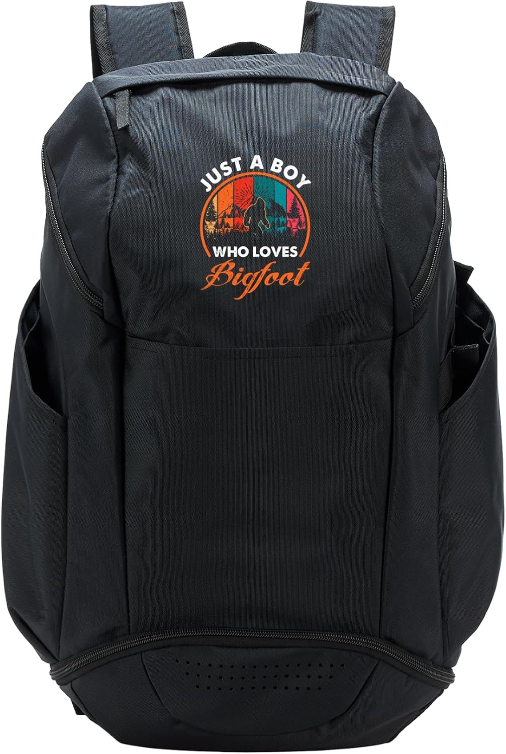 Just A Boy Who Loves Bigfoot Funny Retro Sasquatch Outdoor Sport Backpack