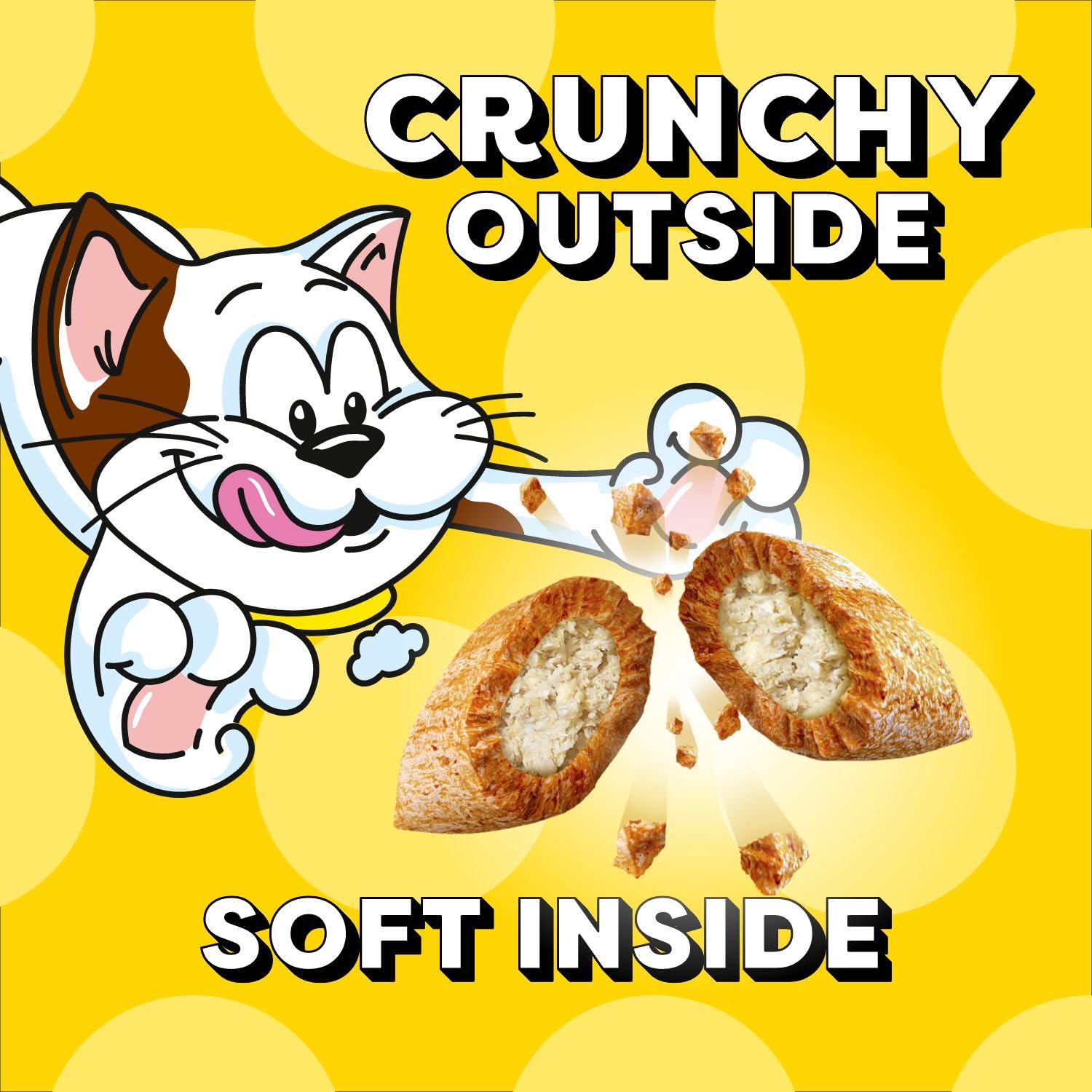 TEMPTATIONS Cat Treats, Hearty Beef Flavour, 454g Tub - 5