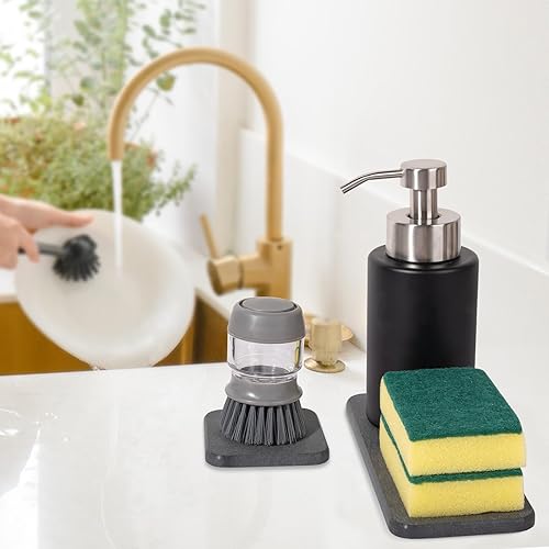 Miniatura 10 de Jaboneras de baño de diatomita, gris oscuro