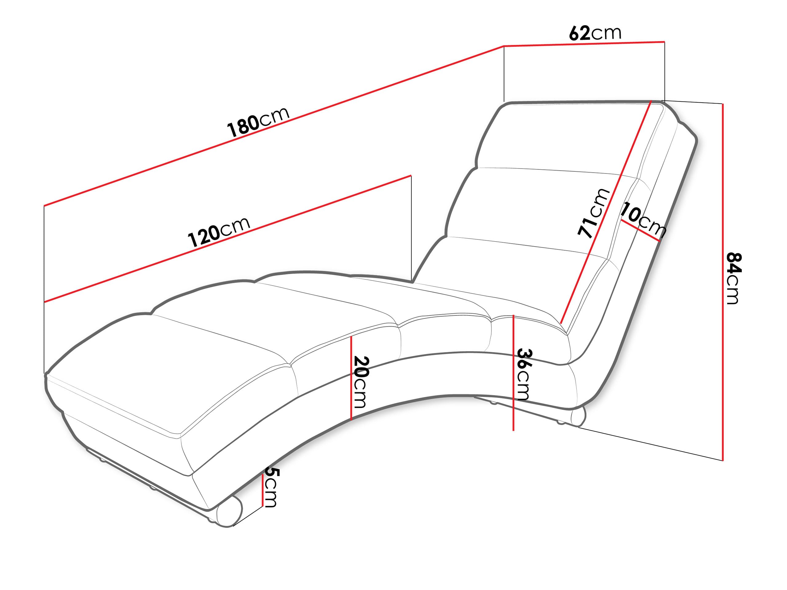 Mirjan24 Chaise Longue Holiday Premium - Fauteuil Rembourré - Fauteuil