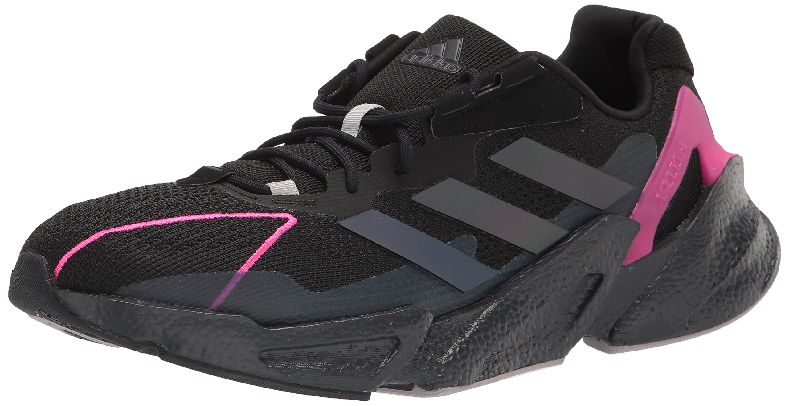 adidas Men's X9000L4 Trail Running Shoe, Black/Black/Shock Pink, 9