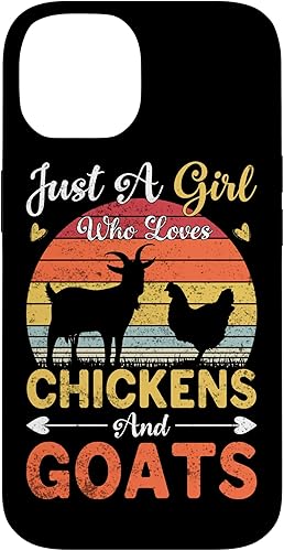 Miniatura 4 de iPhone 12 mini Vintage Just A Girl Who Loves Pollos y Cabras Farmer Estuche de regalo