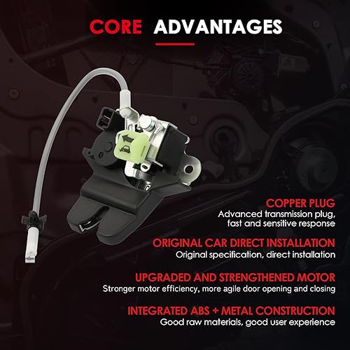 Miniatura 2 de CCIYU Actuador de bloqueo de puerta trasera del maletero compatible con Kia Optima Sedan 2016 17 18 19 2020 pestillo de bloqueo de puerta trasera