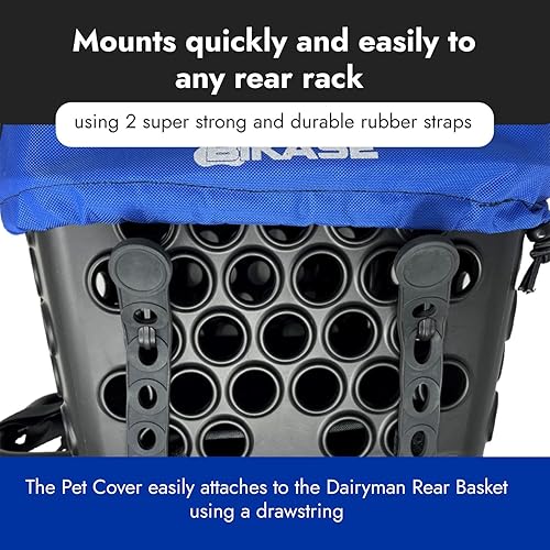Miniatura 3 de BiKASE EBike - Cesta para mascotas para portabicicletas traseras, compatible con todos los portabicicletas, incluyendo Pedego, Rad Power, Lectric,