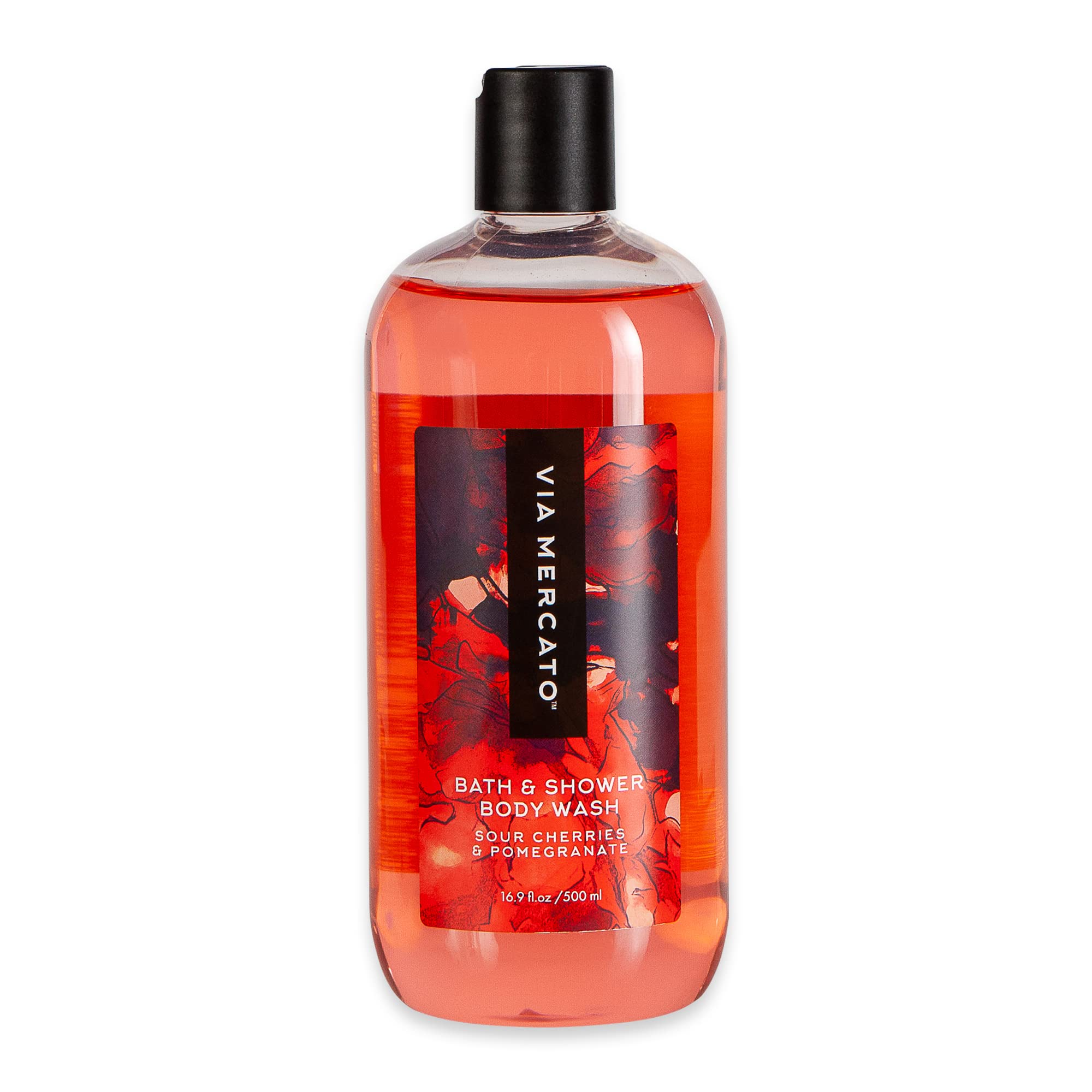 Via MercatoBella Collection, Hydrates & Invigorates, Shower Gel, 16.9 Fl. Oz., No. 2 - Sour Cherries & Pomegranate