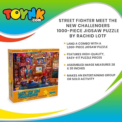 Miniatura 6 de Street Fighter Meet The New Challengers - Rompecabezas de 1000 piezas de Rachid Lotf | Rompecabezas de cerebro, juguetes educativos de desarrollo y