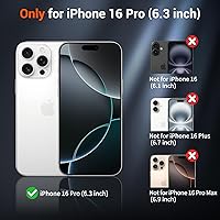 Vista 102 de SUPFINE - Funda magnética para iPhone 13 Pro Max (compatible con MagSafe), (protección contra caídas de grado militar de 10 pies), delgada, Negro