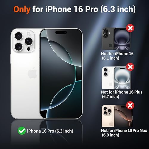 Miniatura 102 de SUPFINE - Funda magnética para iPhone 13 Pro Max (compatible con MagSafe), (protección contra caídas de grado militar de 10 pies), delgada, Negro