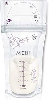 Philips AVENT Bolsas de almacenamiento de leche materna, 177 ml, paquete de 25 unidades