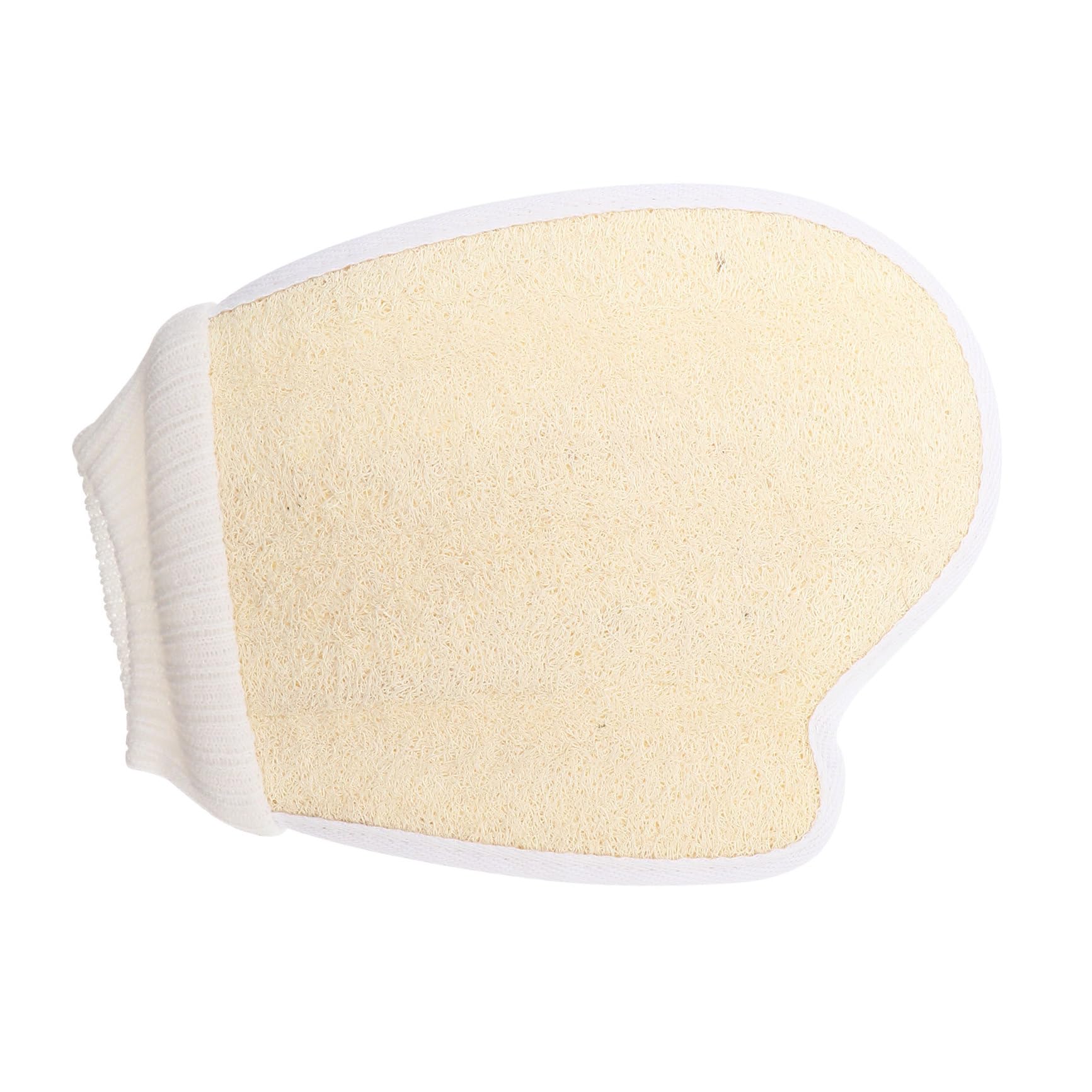 Guantes Exfoliantes de Lufa Natural Doble Cara Color Beige para Baño y Ducha Guantes Corporales Exfoliantes Suaves y Sostenibles Limpieza Profunda Piel