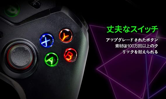 Commander Wireless Controller, Gaming Wireless Controller for PC Windows 7/8/10, PS3, 10-Hour Rechargeable Battery, 1-Million Button Presses