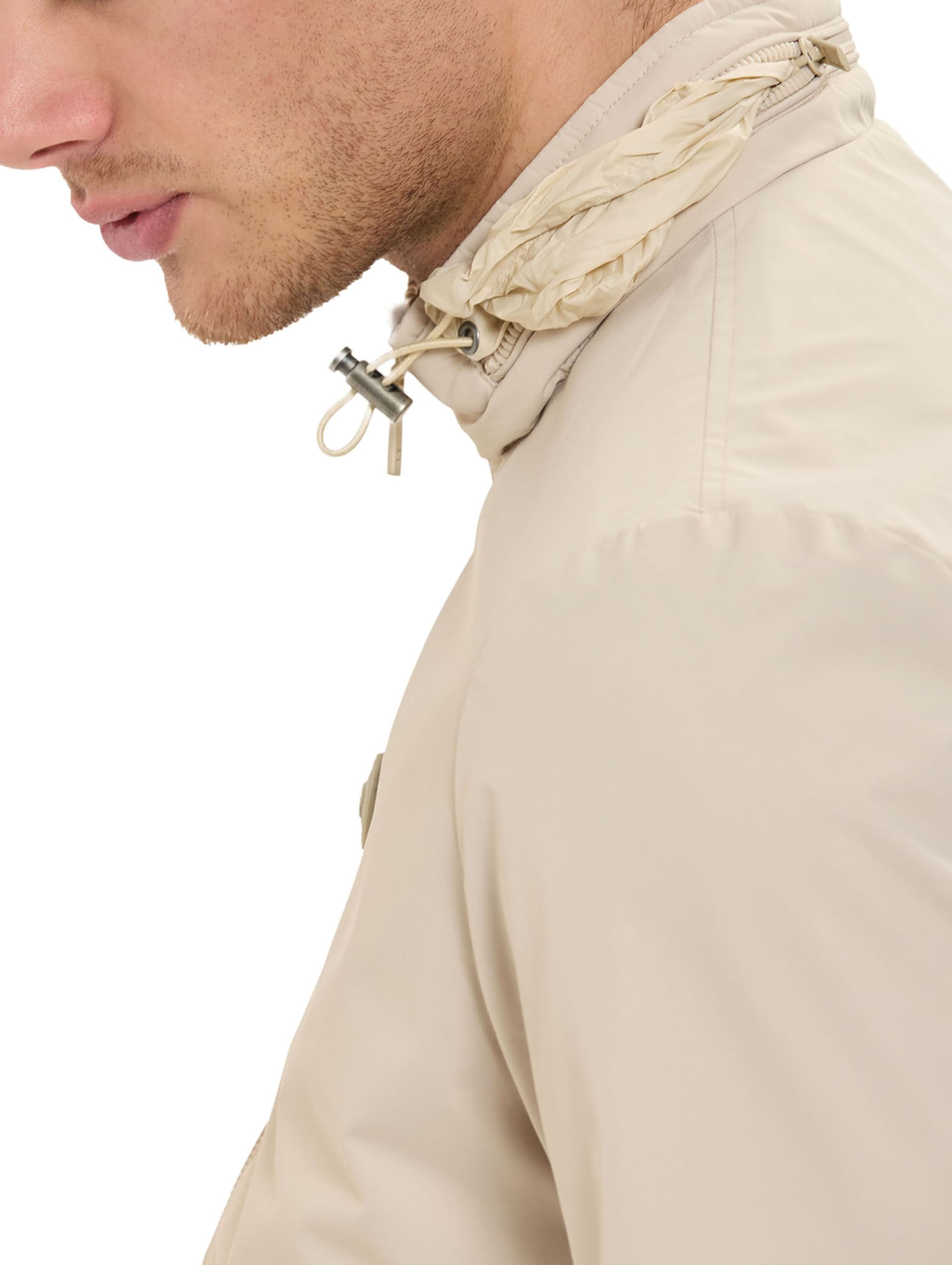 Redbridge Giacca da mezza stagione, leggera, con cappuccio nascosto nel colletto alto, casual, per la primavera e l'autunno