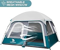 Vista 2 de CAMEL CROWN 4/6 Person Tent Waterproof Lightweight Portable Backpacking Tent for Outdoor Camping Hiking