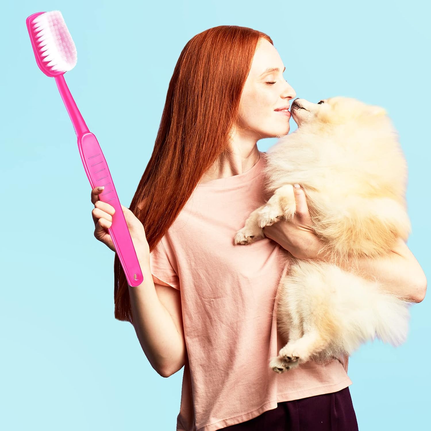 Jexine 4 Pcs Giant Toothbrush Prop Big Toothbrush 15.75x1.57 Inches Large Brush Oversized Jumbo Huge Brush Comedy Costume Gag Novelty Accessory for Take Picture Party Favor Pet, 4 Colors