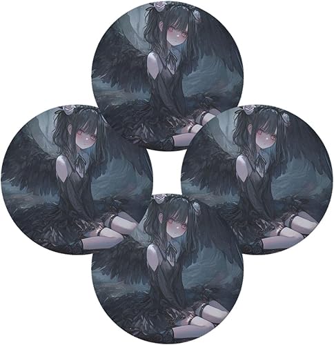 Miniatura 2 de Gothic Lolita Anime Circle placemats Washable placemats for Kitchen Table 15x15 in individuales para comedor